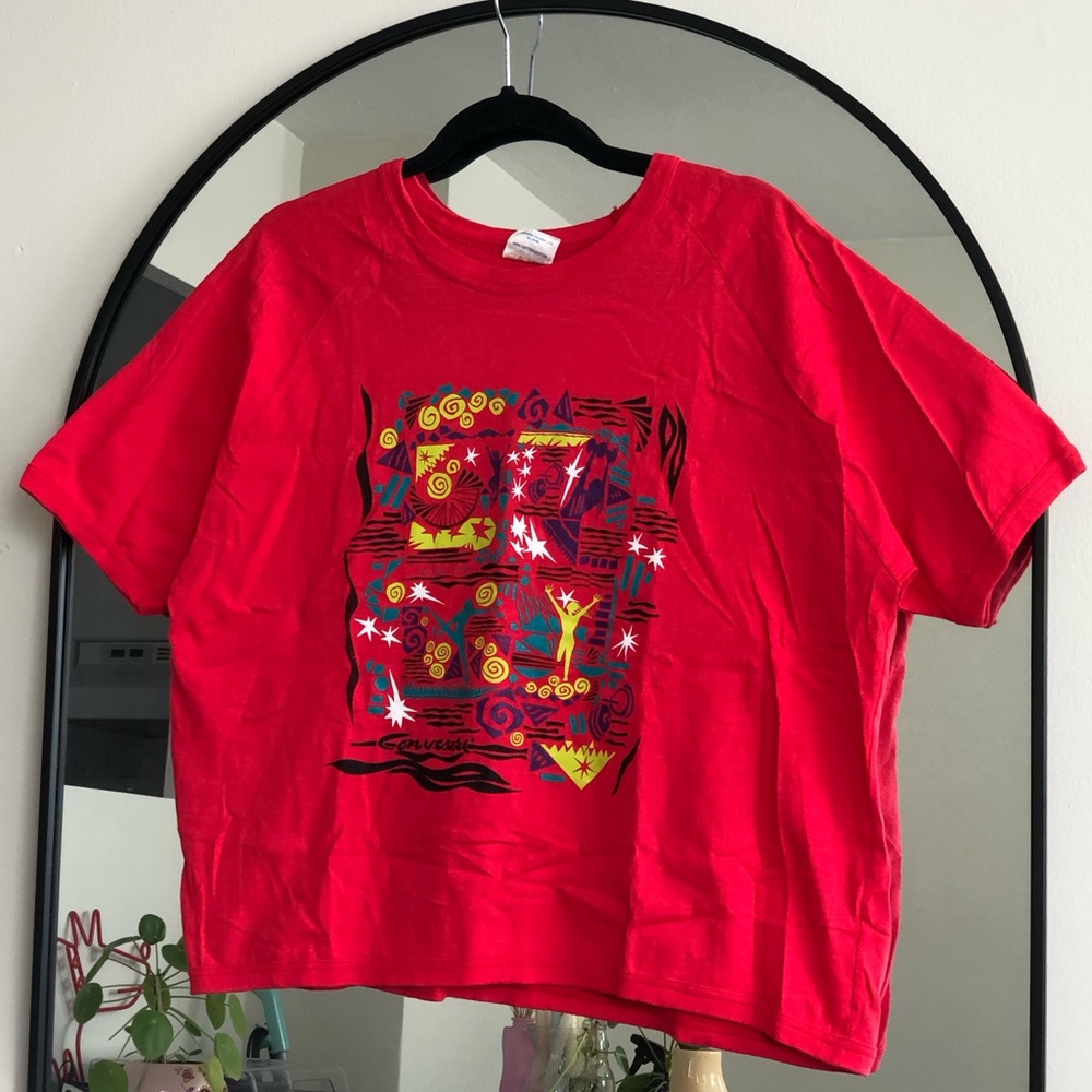 Vintage Converse Red Graphic Boxy Tee